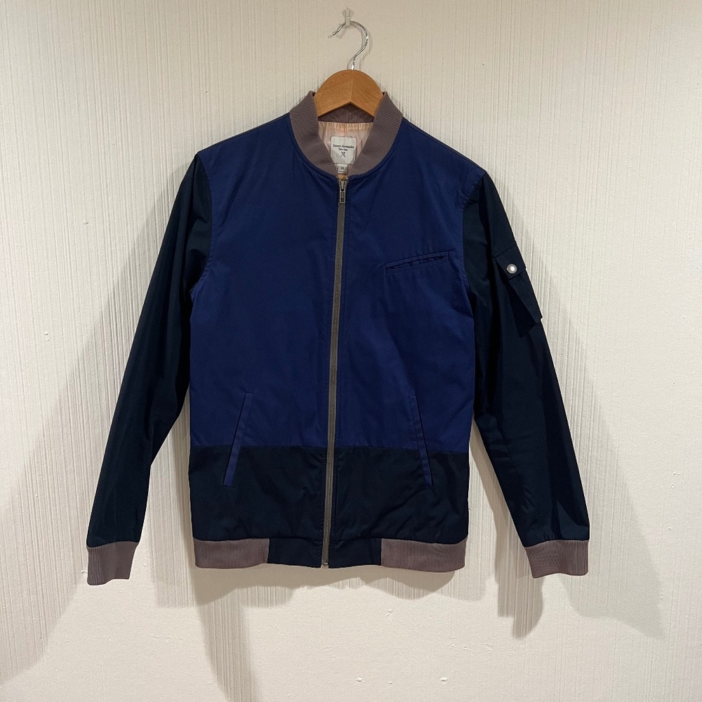 COLORBLOCK ERNEST ALEXANDER NAVY BOMBER